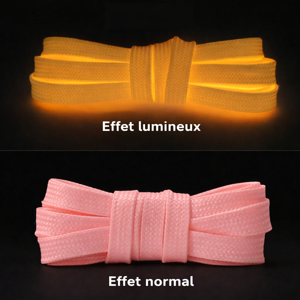 Lacets fluorescents – Glow dans le noir – 100 cm / 120 cm