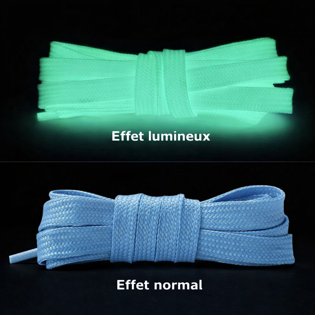 Lacets fluorescents – Glow dans le noir – 100 cm / 120 cm