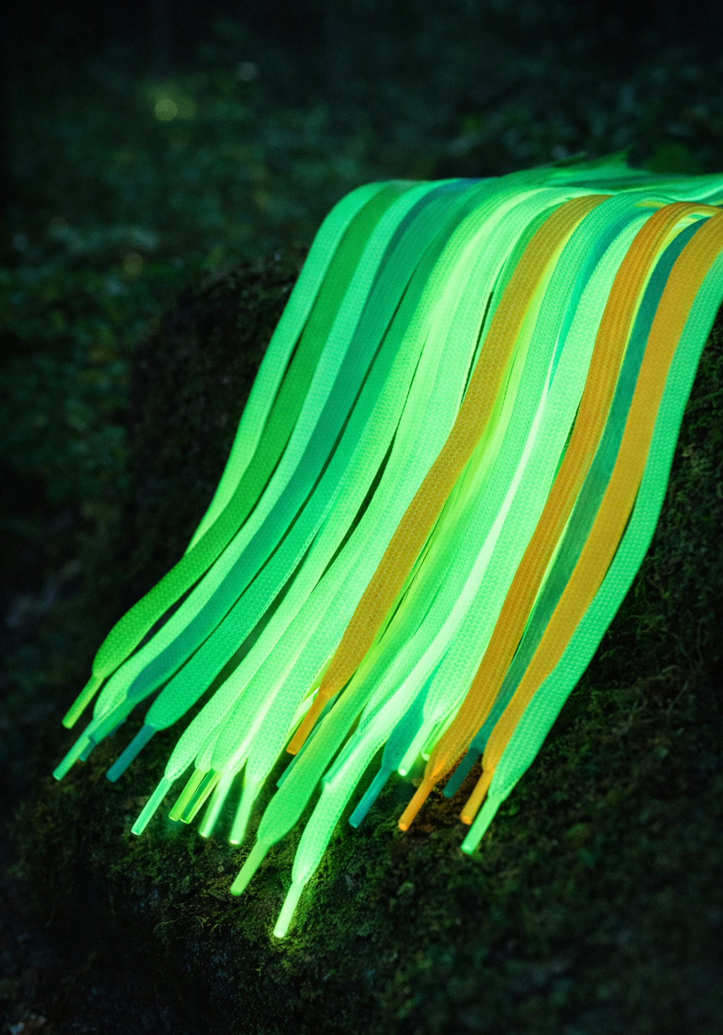 Lacets fluorescents – Glow dans le noir – 100 cm / 120 cm