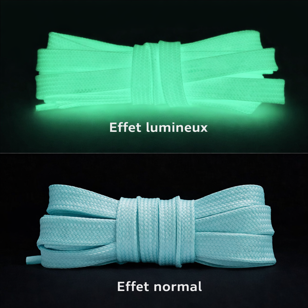 Lacets fluorescents – Glow dans le noir – 100 cm / 120 cm