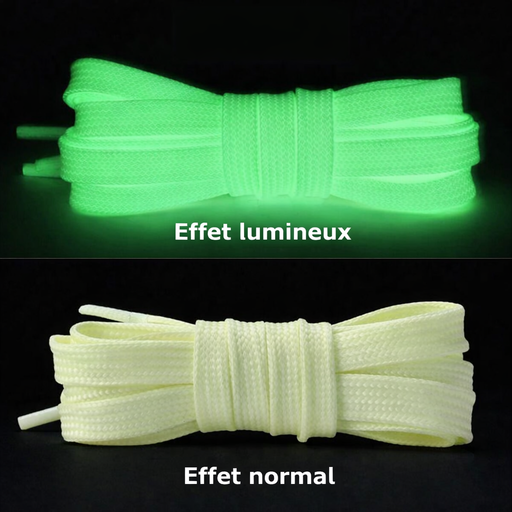 Lacets fluorescents – Glow dans le noir – 100 cm / 120 cm